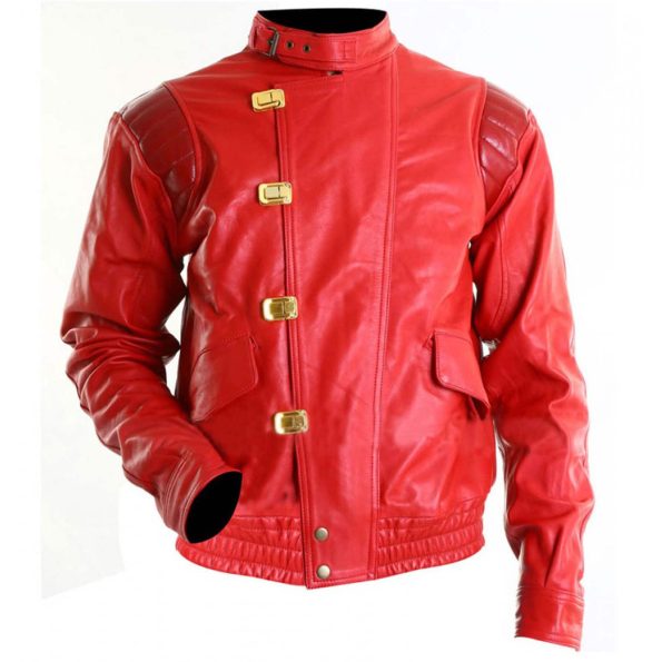 Akira Kaneda Red Leather Capsule Jacket For Men