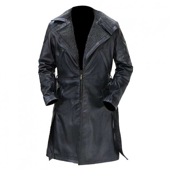Blade Runner 2049 Ryan Gosling Leather Fur Coat - Leather Outwears