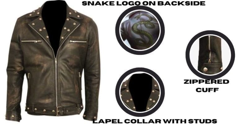 Fallout 3 Butch DeLoria Tunnel Snakes Rule Leather Jacket