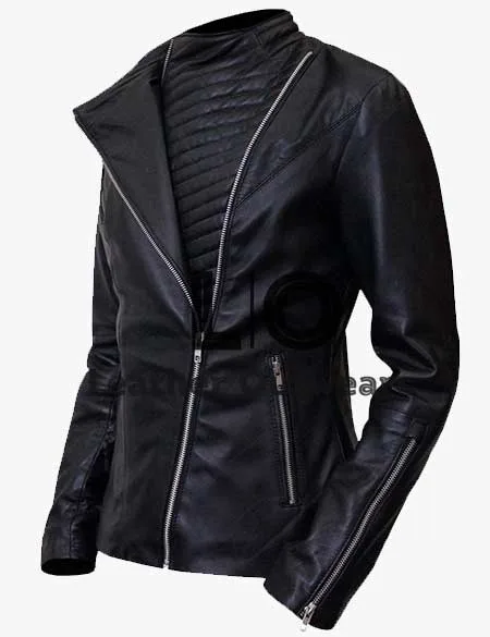 Power Angela Valdes (Lela Loren) Biker Leather Jacket