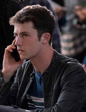 13 Reason Why Clay Jensen Leather Jacket