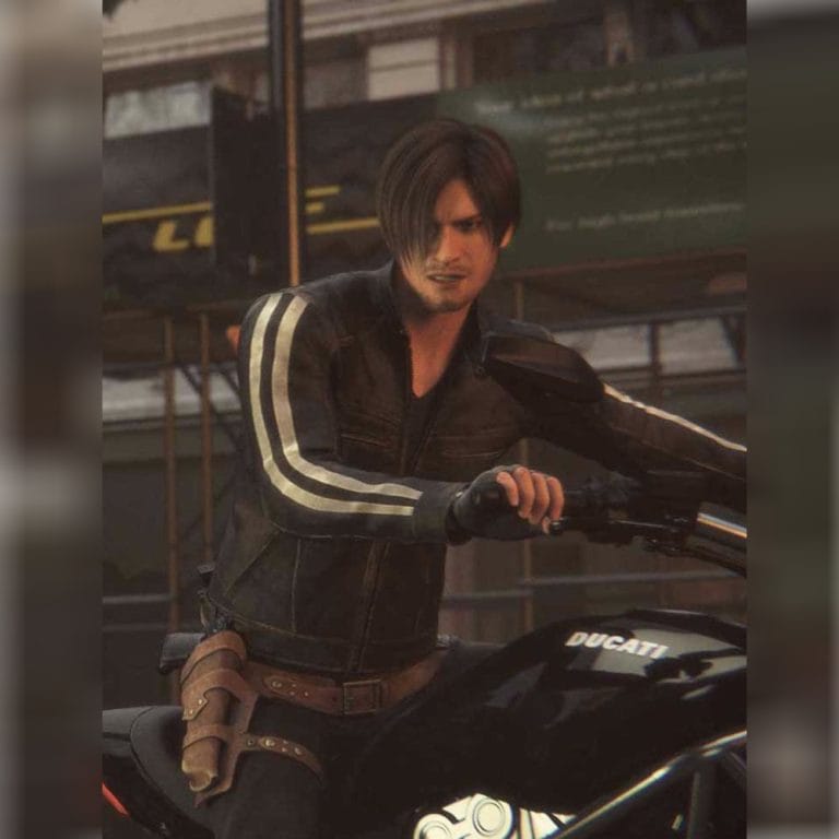 Resident Evil Vendetta Leon Scott Kennedy Leather Jacket Leather Outwears