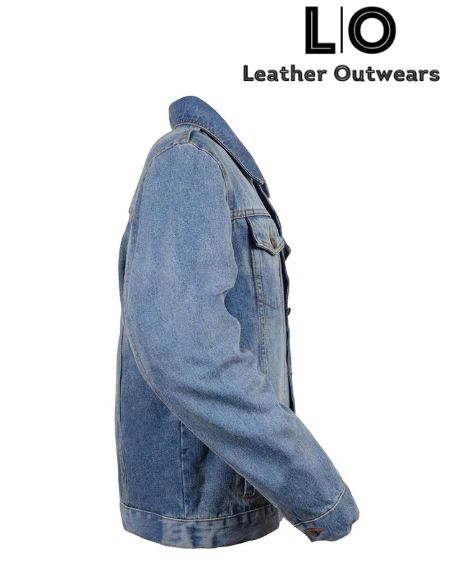 denim jacket outfit male