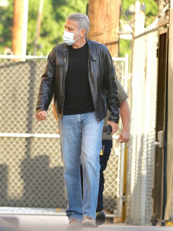 George Clooney Leather Jacket