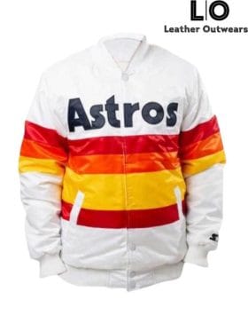 Houston Astros White Button Up Jacket