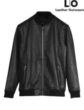 Infinite Mark Wahlberg (Evan McCauley) Black Leather Jacket