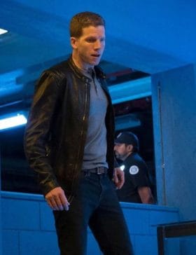 Minority Report Stark Sands (Dash) Black Leather Jacket