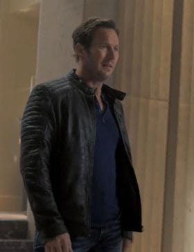 Moonfall Patrick Wilson (Brian Harper) Black Leather Jacket
