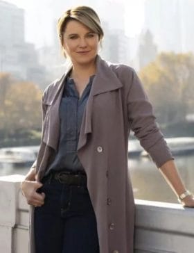 My Life Is Murder Lucy Lawless (Alexa Crowe) Cotton Trench Coat