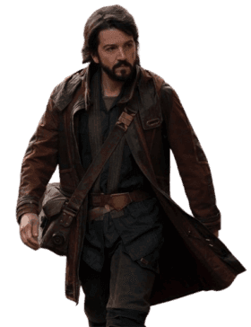 Star Wars Andor Diego Luna (Cassian Andor) Brown Leather Coat