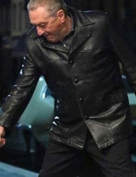 The Irishman Robert De Niro (Frank Sheeran) Black Leather Jacket