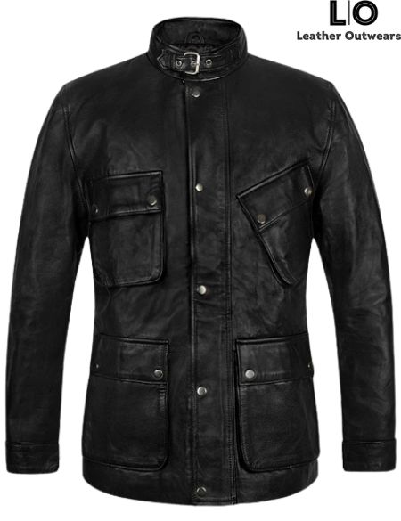 Blitz Jason Statham (Tom Brant) Black Leather Jacket - Leather Outwears