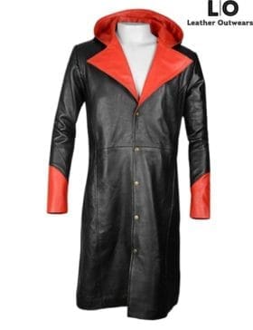 Devil May Cry 5 Reuben Langdon (Dante) Black Leather Coat