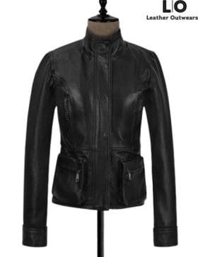 I Am Legend Alice Braga (Anna) Black Leather Jacket