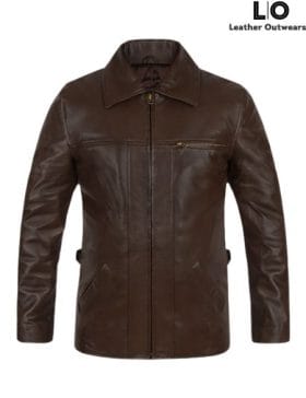 Inception Leonardo DiCaprio (Cobb) Brown Leather Jacket