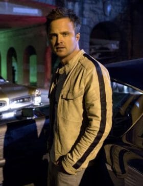 Need for Speed Aaron Paul (Tobey Marshall) Off White Leather Jacket