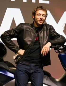 Valentino Rossi Black Leather Jacket