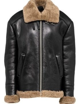 women-shearling-black-jacket
