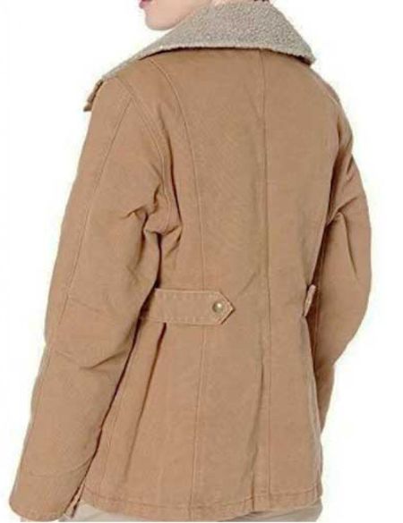 monica long cotton jacket