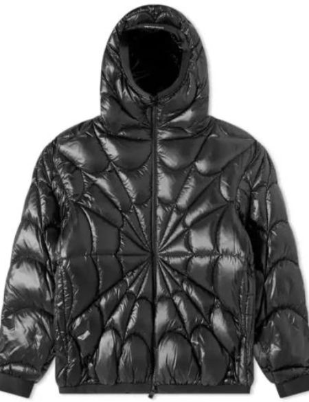 the spiderman black puffer jackets
