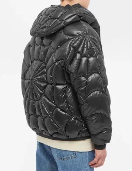 the spiderman black puffer outfit