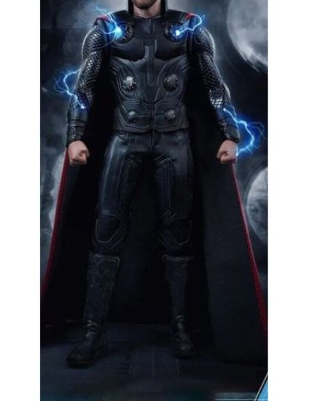 marvel thor black leather costume