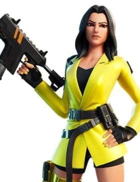 Fortnite Yellow Leather Jacket For Women