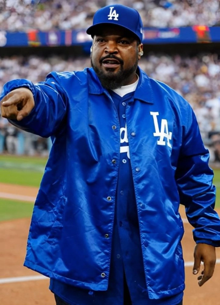Los Angeles Ice Cube Dodgers Blue Jacket - Image 2