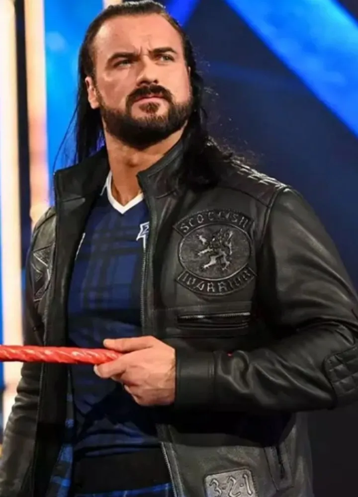 WWE Raw Drew McIntyre Black Jacket - Image 3