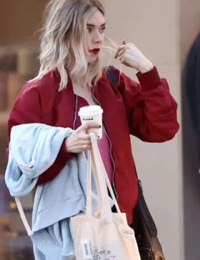 night-always-comes-vanessa-kirby-red-bomber-jacket.webp