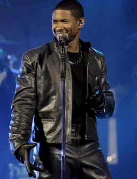 Halftime Super Bowl Usher Leather Jacket