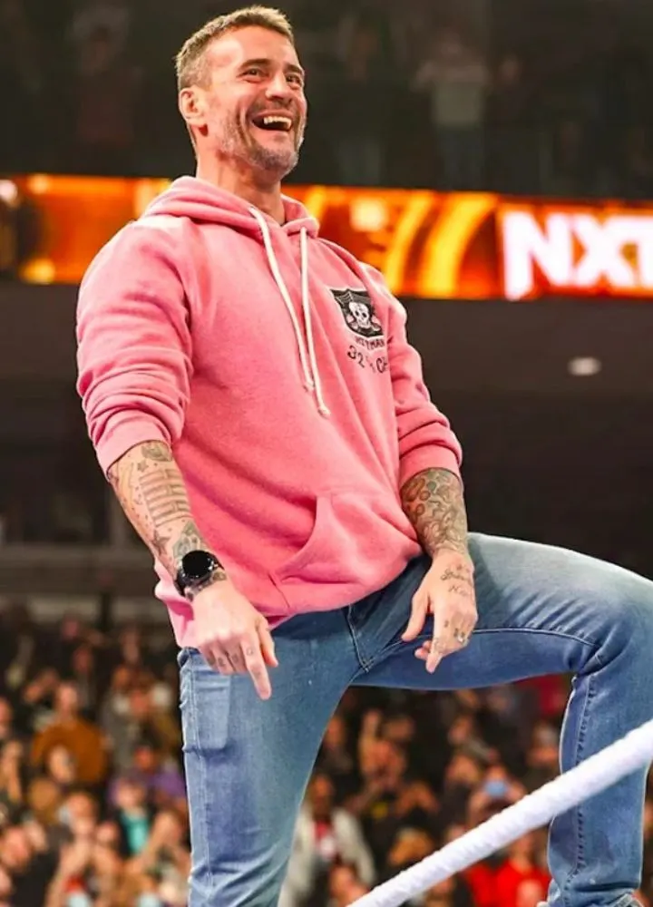 Bret Hart Pullover Pink Hoodie