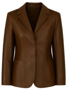 Scream 7 Isabel May (Tatum Evans) Brown Leather Jacket