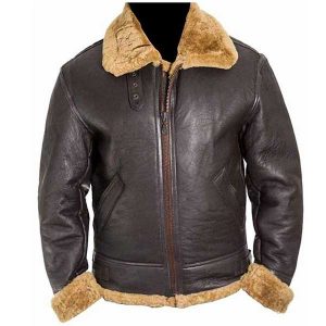 Tom Hardy Brown Shearling Jacket | Dunkirk Farrier Jacket