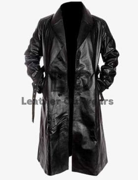 Sin City Mickey Rourke (Marv) Black Leather Coat