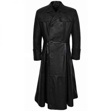 The Matrix Laurence Fishburne |Morpheus Leather Trench Coat
